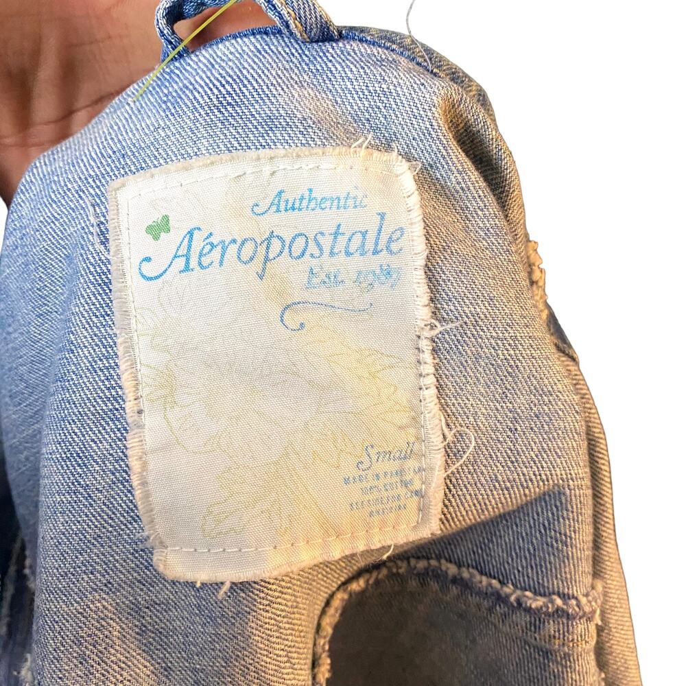 Aeropostale Denim Jacket Size Small - Picture 3 of 4